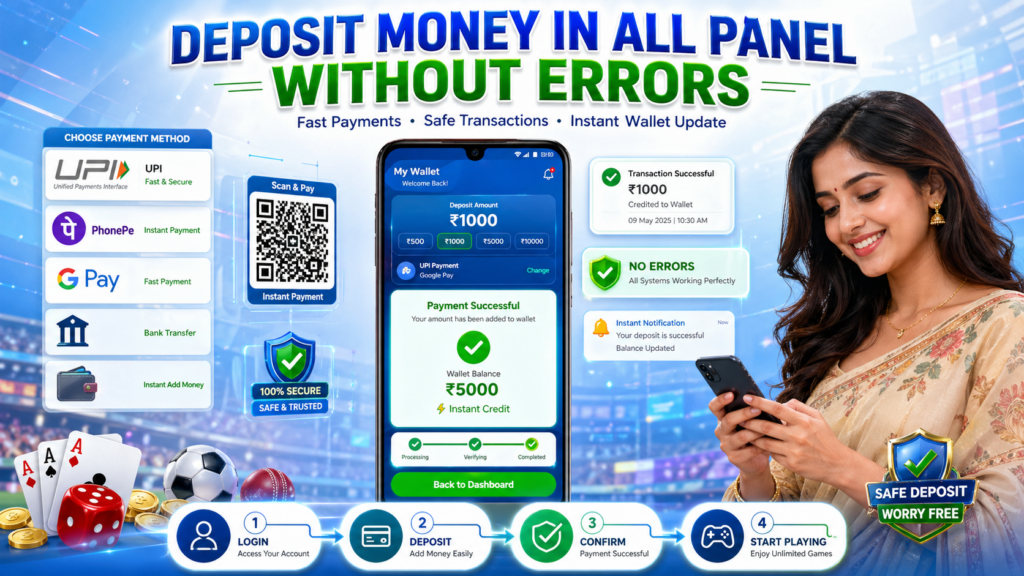Deposit Money in All Panel