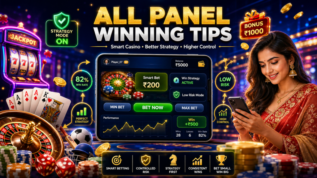 AllPanelExch winning tips guide showing smart casino strategies that work, including bankroll management, beginner tips, risk control, and game-specific tactics for safer gameplay.